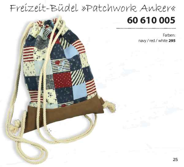 Freizeit-Büdel Patchwork Anker